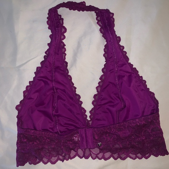 NWOT VS PINK Lace Halter Bralette - Picture 2 of 3